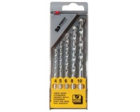 Foret béton - Acces - carbure - DIN8039 - coffret 5 pièces - D : 4 à 10 mm