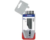 Foret métaux - Acces - HSS - Steam - coffret de 6 pièces - pointe en croix