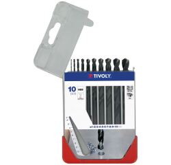 Foret métaux - Essential - HSS - Steam - coffret de 10 pièces - pointe en c