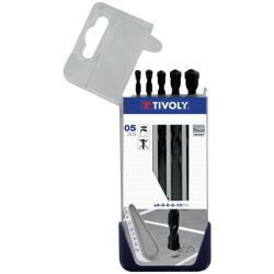 Foret carrelage - Essential DIN8039 - coffret de 5 pièces - D : 4 à 10 mm