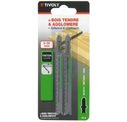 Lame de scie sauteuse - Essential - spécial bois - fixation en T - L : 100