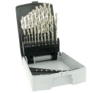Foret métaux - Acces - HSS - coffret de 19 pièces - pointe en croix - D : 1