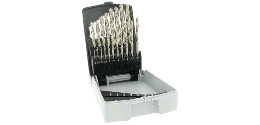 Foret métaux - Acces - HSS - coffret 19 pièces - pointe en croix  1 à 10 mm