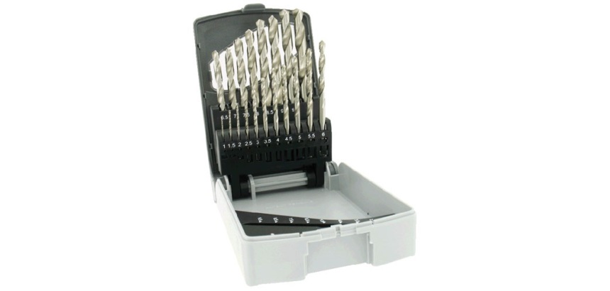 Foret métaux - Acces - HSS - coffret de 19 pièces - pointe en croix - D : 1