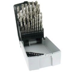 Foret métaux - Acces - HSS - coffret de 25 pièces  - pointe en croix - D :