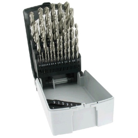 Foret métaux - Acces - HSS - coffret de 25 pièces  - pointe en croix - D :