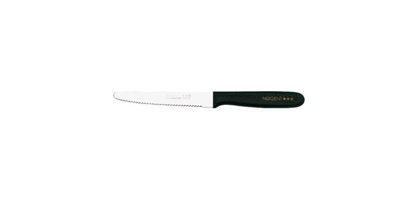 Couteau de table 11 cm cranté Noir - Classic