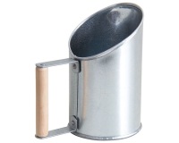 Pelle à pellets - en zinc - poignée bois