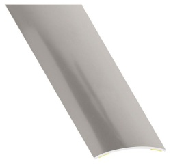 Barre de seuil adhésive - L : 930 mm - l : 30 mm - acier inox