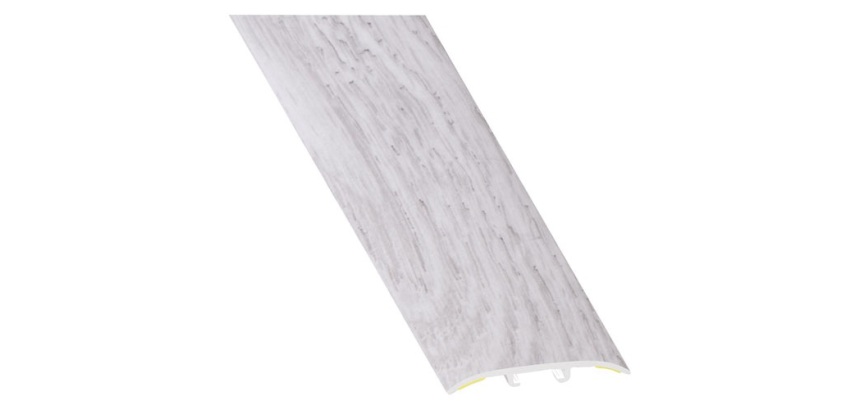 Barre de seuil universel - Design 2 en 1 - L 830 mm - l : 38 mm - aluminium