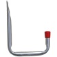 Crochet simple - mural - H 220 mm - P : 140 mm - D18 mm - gris