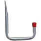 Crochet simple - mural - H 302 mm - P : 250 mm - D18 mm - gris