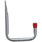 Crochet simple - mural - H 123 mm - P : 82 mm - D12 mm - gris