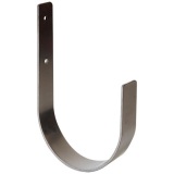 Crochet simple fer plat - H : 82 mm - H : 32 mm - l : 21 mm - ép.3 mm - gri