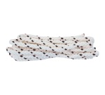 Corde lance moteur - polyester pré-étiré - D4 mm - L : 2 m - blanc/noir