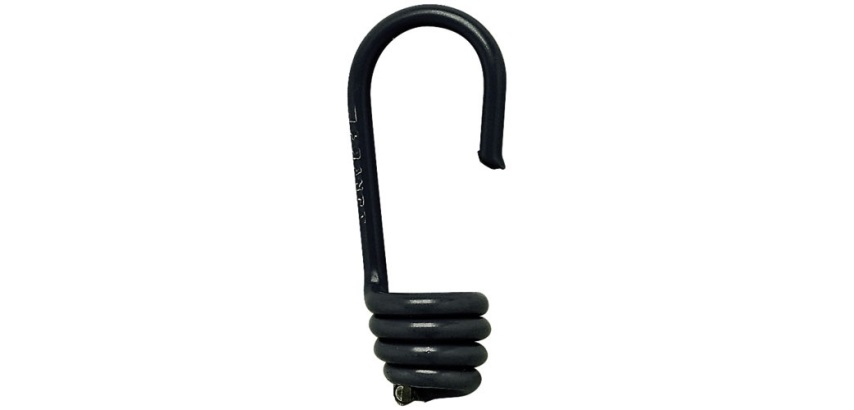 Crochet sandow - D9 mm - acier plastifié - noir - lot de 4