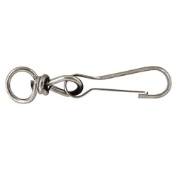 Porte-mousqueton - Simplex - à touret - L : 60 mm - acier zingé - lot de 2