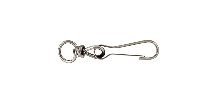 Porte-mousqueton Simplex à touret en acier zingué