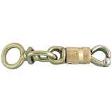 Mousqueton sécurité à touret - résistance 160 Kg - acier zingué - 55 mm