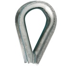 Cosse-cœur standard - base l : 9 mm - acier zingué -  lot de 2