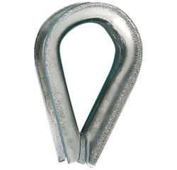 Cosse-cœur standard - base l : 9 mm - acier zingué -  lot de 2