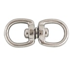 Touret double - D5.5 mm - max 40 Kg - zamack nickelé