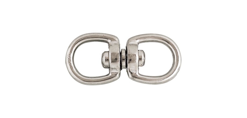 Touret double - D5.5 mm - max 40 Kg - zamack nickelé