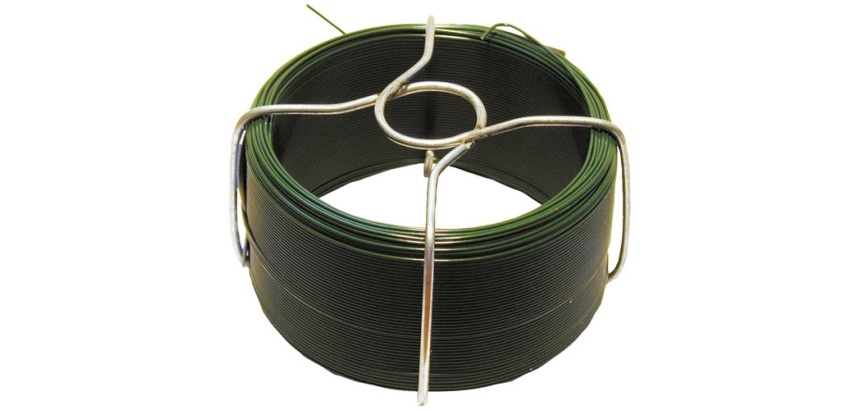 Fil acier plastifié - botillon - L : 30 m - D1.4 mm - vert