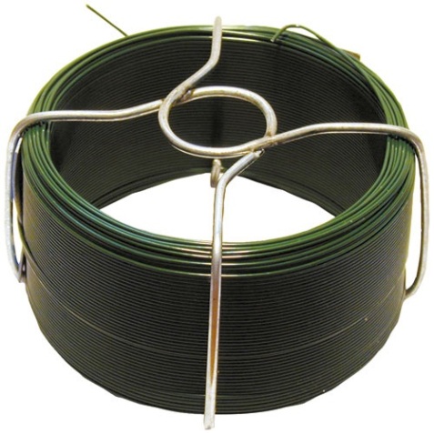 Fil acier plastifié - botillon - L : 30 m - D1.4 mm - vert