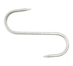 Esse de boucher - 160 mm - fil 6 mm - acier inoxydable AISI 304 - lot de 2