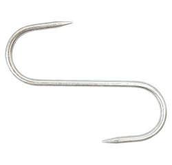 Esse de boucher - 160 mm - fil 6 mm - acier inoxydable AISI 304 - lot de 2