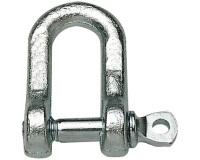 Manille droite - avec piton à œil - entraxe l : 12.5 mm - piton ép.5.5 mm -