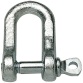 Manille droite - avec piton à œil - entraxe l : 12.5 mm - piton ép.5.5 mm -