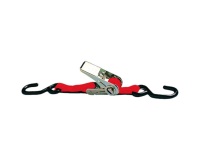 Sangle d'arrimage - avec tendeur à cliquet - en 2 parties avec crochet - L