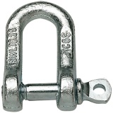 Manille droite - avec piton à œil - entraxe l : 26.5 mm - piton ép.11 mm -