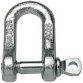 Manille droite - avec piton à œil - entraxe l : 26.5 mm - piton ép.11 mm -