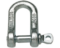 Manille droite - avec piton à œil - entraxe l : 30 mm - piton ép.13 mm - ac