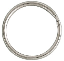 Anneau brisé - D30 mm - acier nickelé - lot de 3