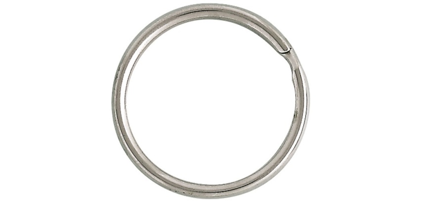 Anneau brisé - D30 mm - acier nickelé - lot de 3