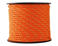 Tresse polyester/ polyamide - D3 mm - L : 25 m - orange/vert