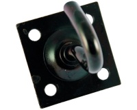 Crochet fixe - avec platine - L : 45 mm - l : 45 mm - ép.7 mm - acier zingu