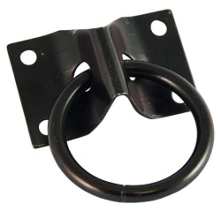 Platine à anneau - L : 70 mm - l : 45 mm - D50 mm - ép.7 mm - acier zingué