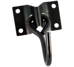 Crochet mobile - avec platine - L : 65 mm - l : 45 mm - ép.7mm - acier zing