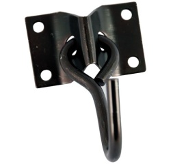 Crochet mobile - avec platine - L : 65 mm - l : 45 mm - ép.7mm - acier zing