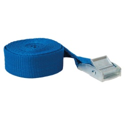 Sangle voyages et loisirs - avec came à griffes - L : 2.5 m - l : 25 mm - c