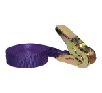 Sangle voyages et loisirs - avec tendeur à cliquet - L : 5 m - l : 25 mm -