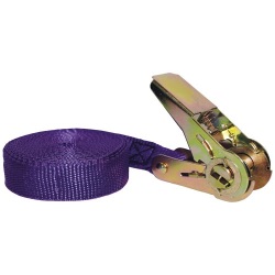 Sangle voyages et loisirs - avec tendeur à cliquet - L : 5 m - l : 25 mm -