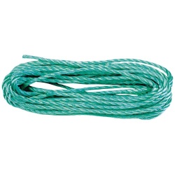 Corde polypropylène torsadée verte Ø8mm 25m uc1