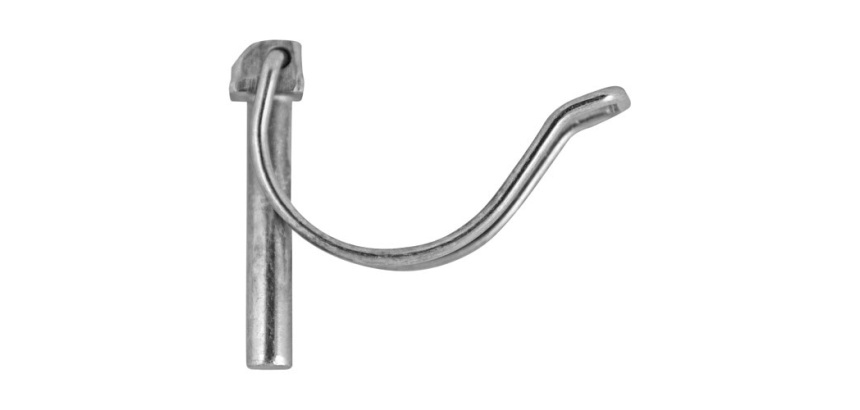 Goupille clips pour tube - D8 mm - acier zingué - lot de 2