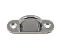 Platine à œil - L : 60 mm - l : 20 mm - D17 mm - ép.6 mm - acier inoxydable